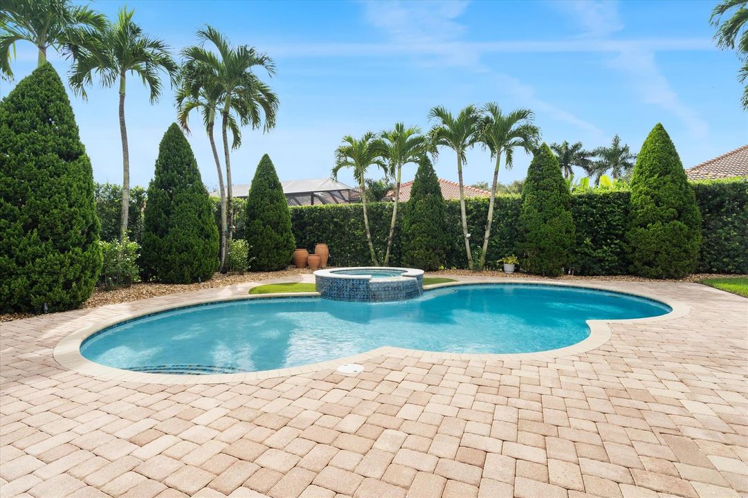 Pool with Lush Landscaping