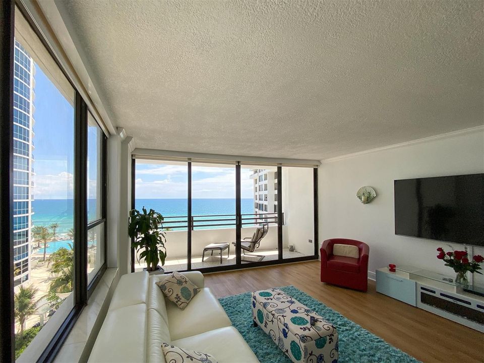 Bright Living Room w/ Ocean View