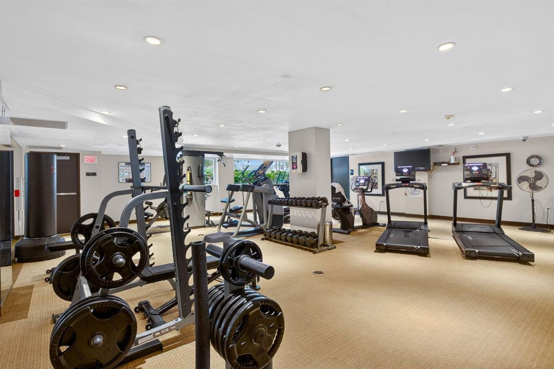 Well appointed gym