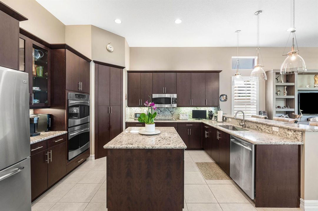 Wood Cabinets and Granite Countertops