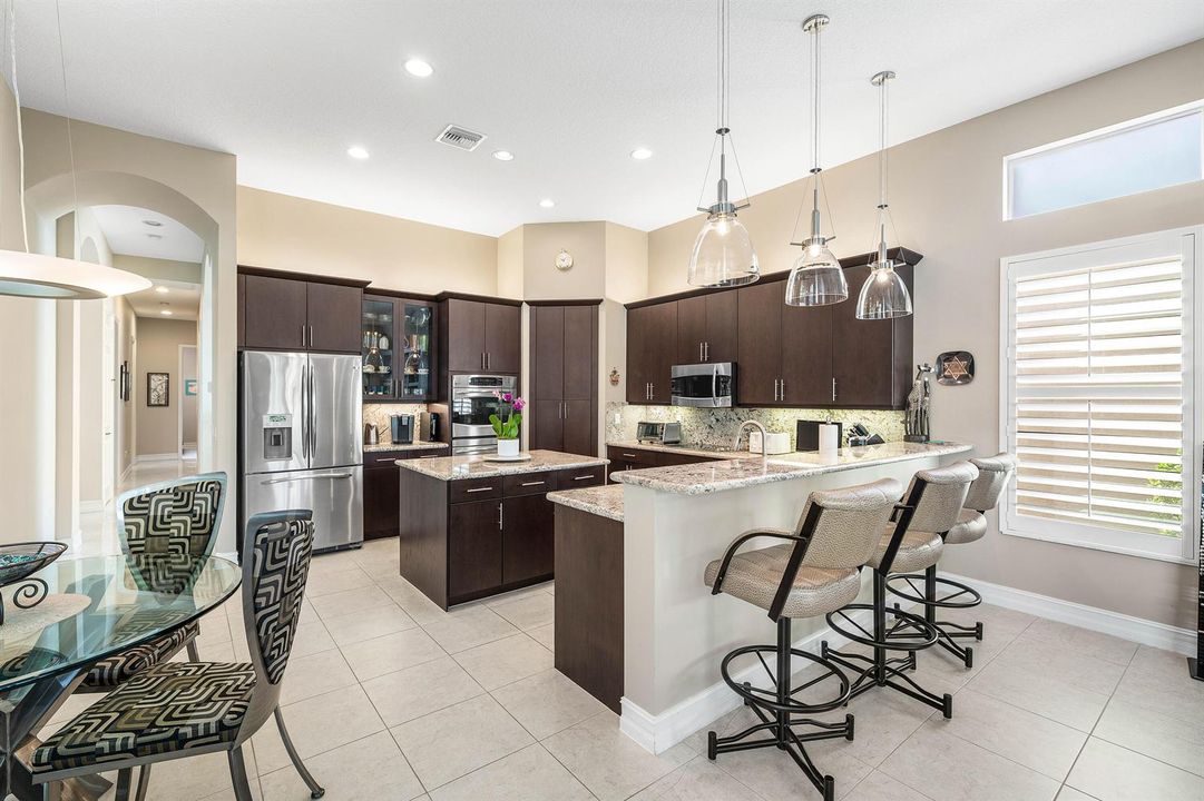Extended Snack Bar & Center Island