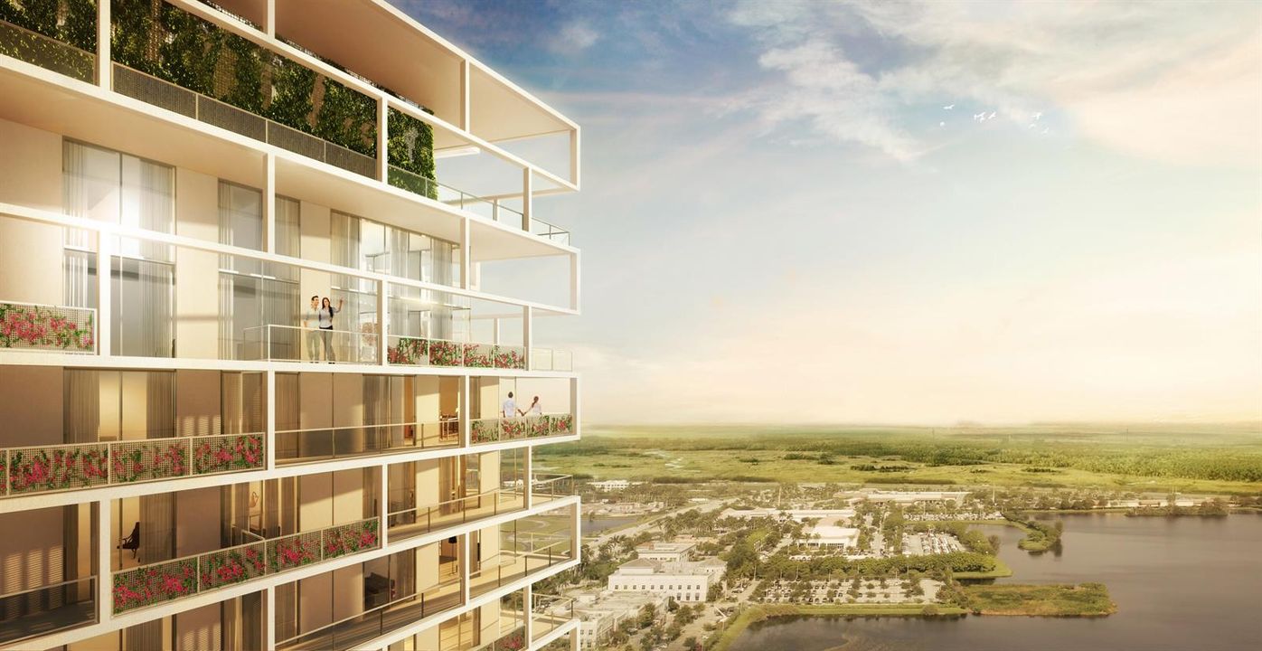 One Tower Sunset Balcony