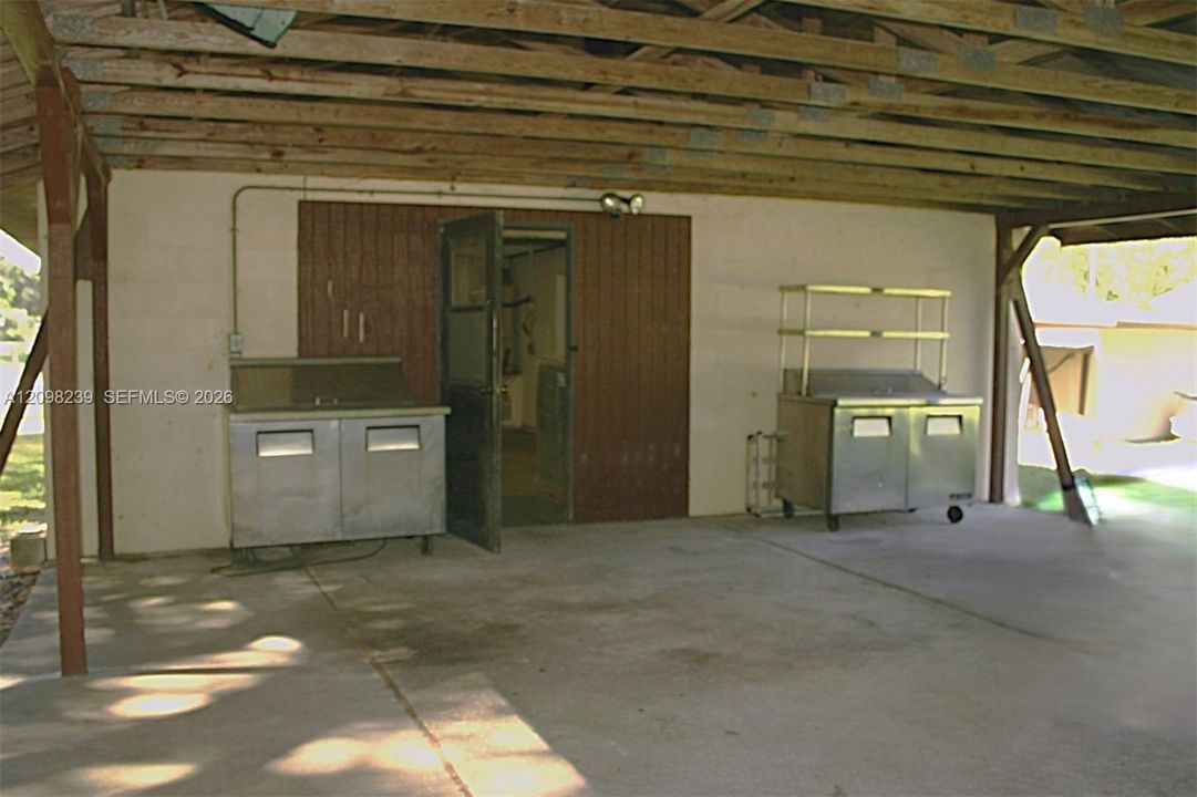 Cover area- back of 2nd building