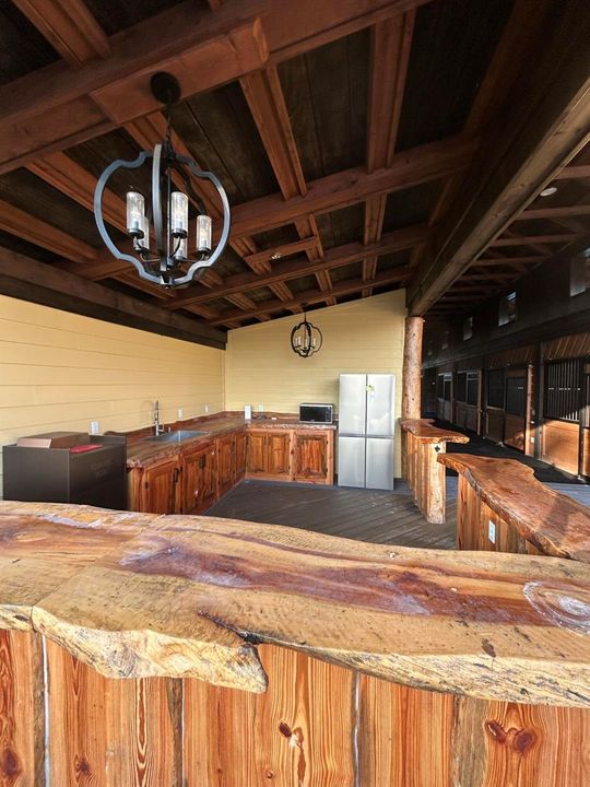 kitchenette/riders lounge