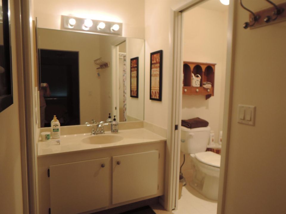 Vanity area of bath