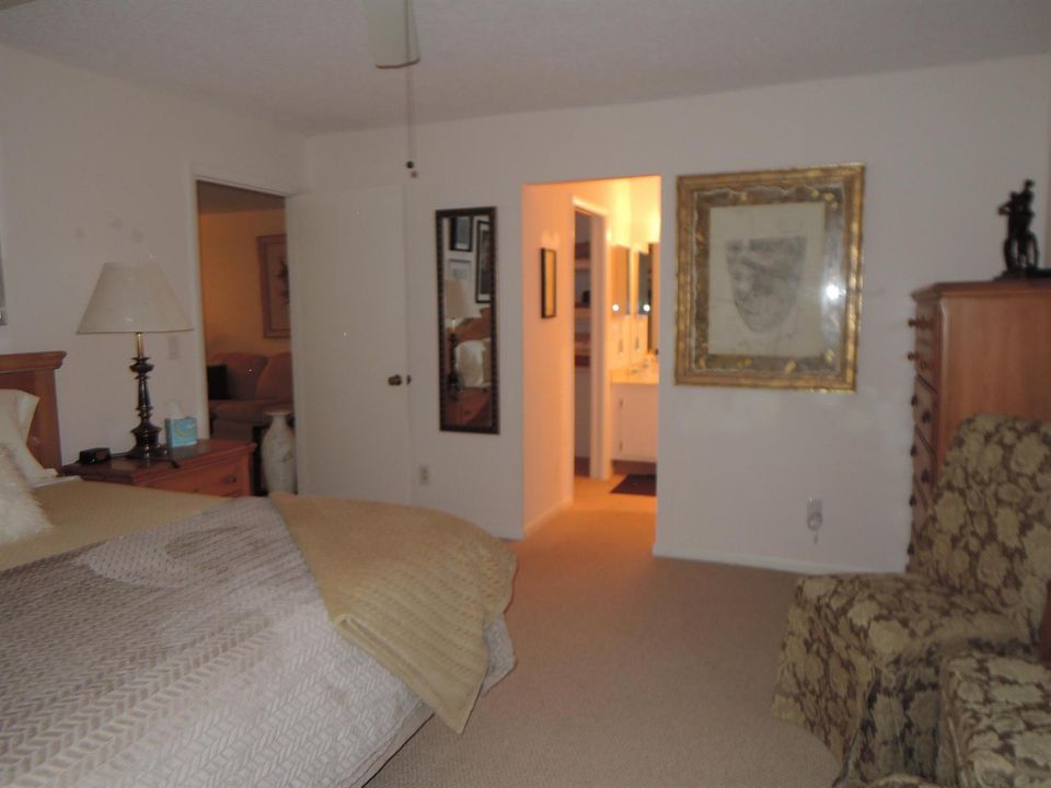 Master bedroom into bath