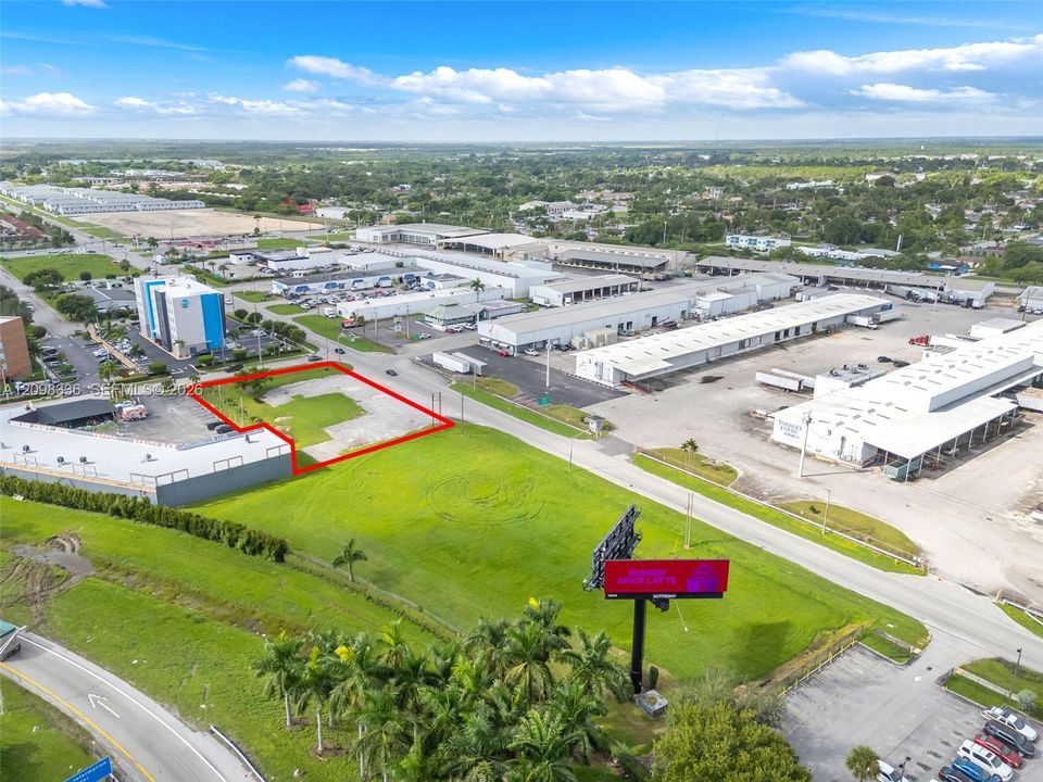 1 acre commercial lot on corner