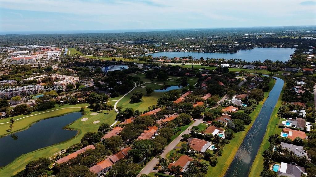 Neighborhood's aerial view.