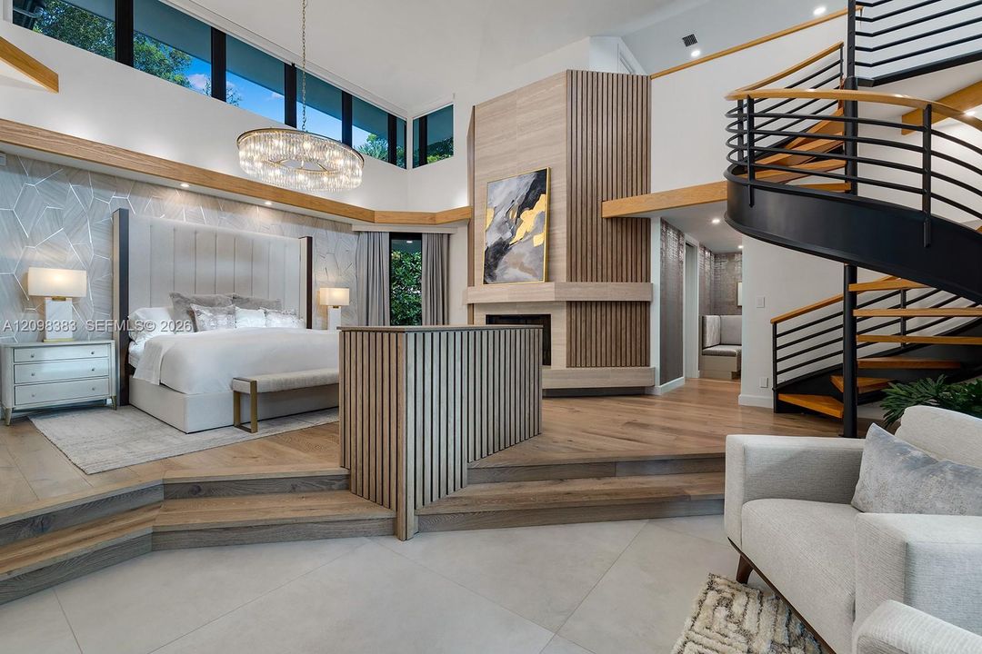 Private primary suite within the 2,000+ SF primary wing at 2965 Surrey Lane in Weston Florida.