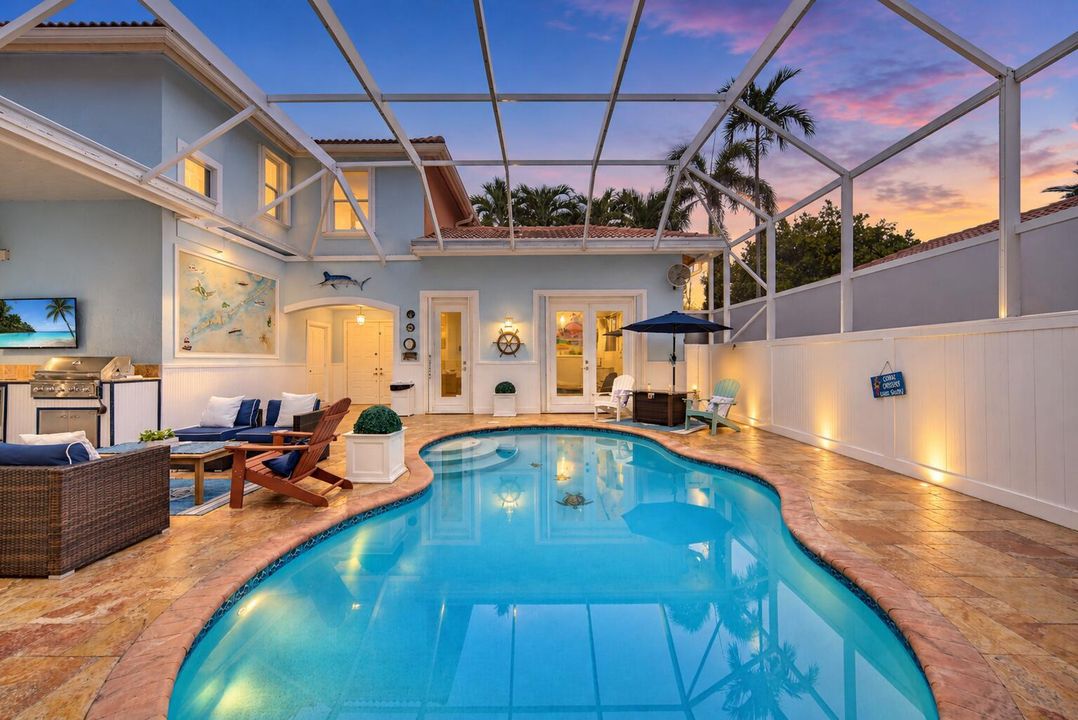 Twilight Coastal Lanai and Pool Retreat