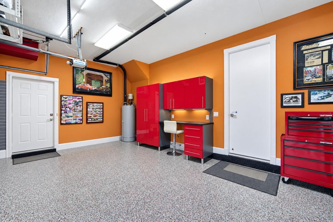 Organized Automotive Garage Workshop