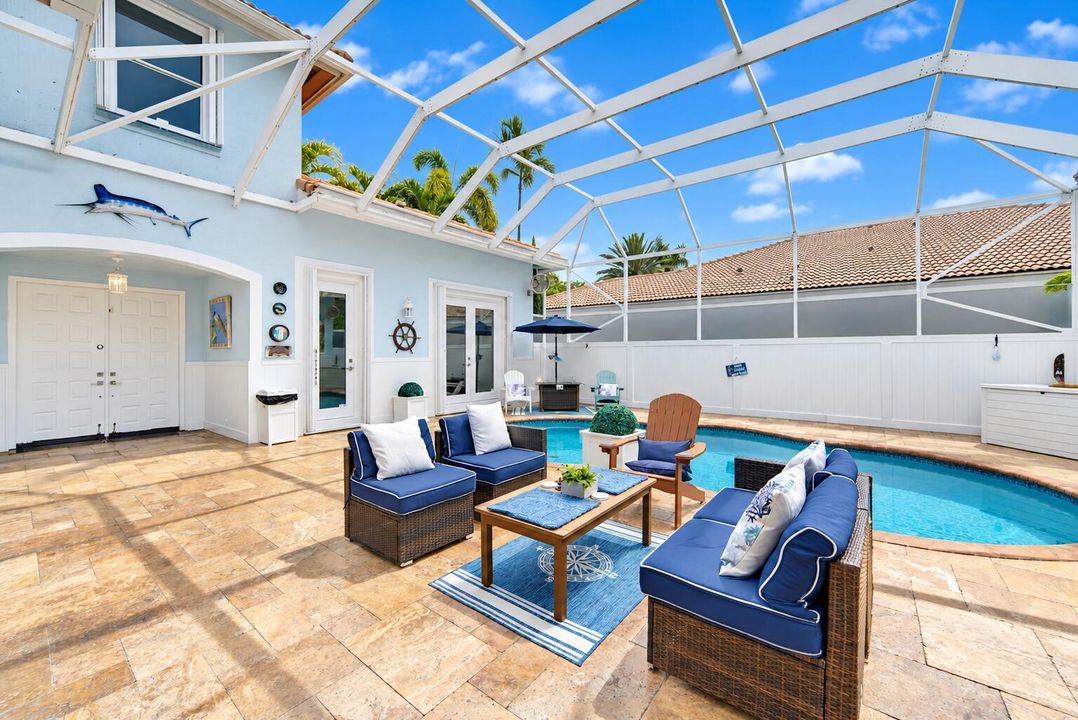 Coastal Screened Patio and Pool Oasis