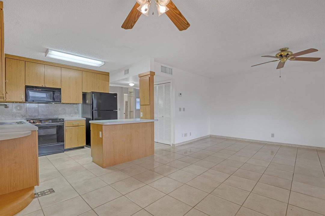View to Kitchen and Living Room