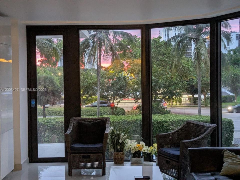 Sunrise with new impact windows & doors