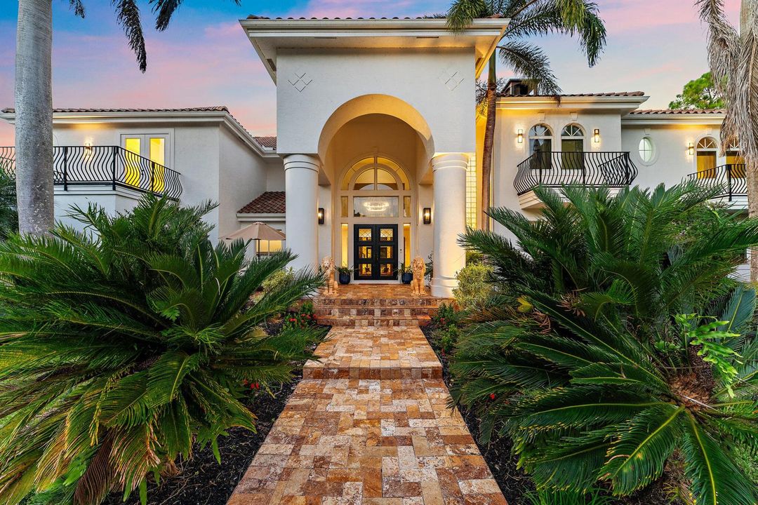 Grand Front Entry with Evening Glow