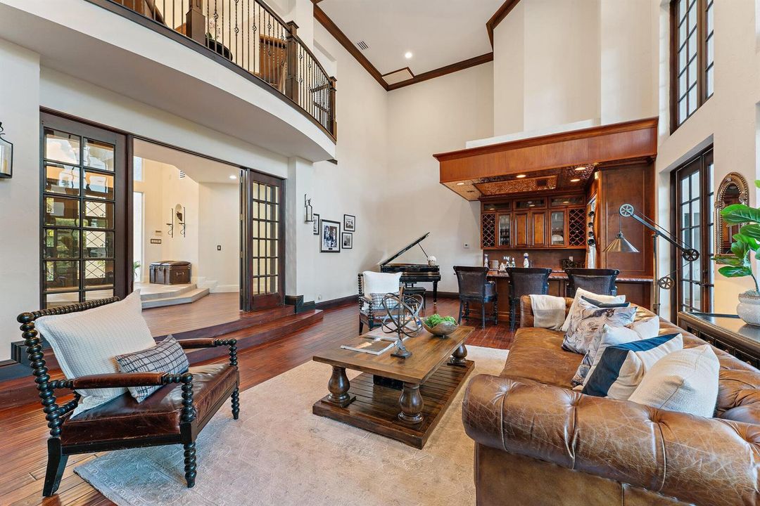 Living Room with Architectural Detail