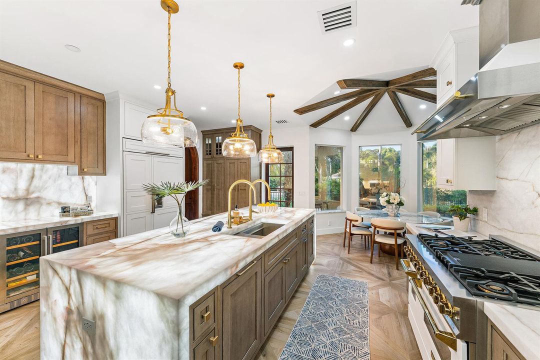 Kitchen Island and Gathering Space
