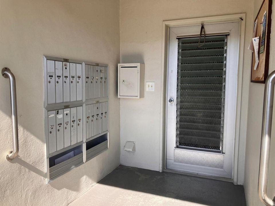 mailboxes and laundry