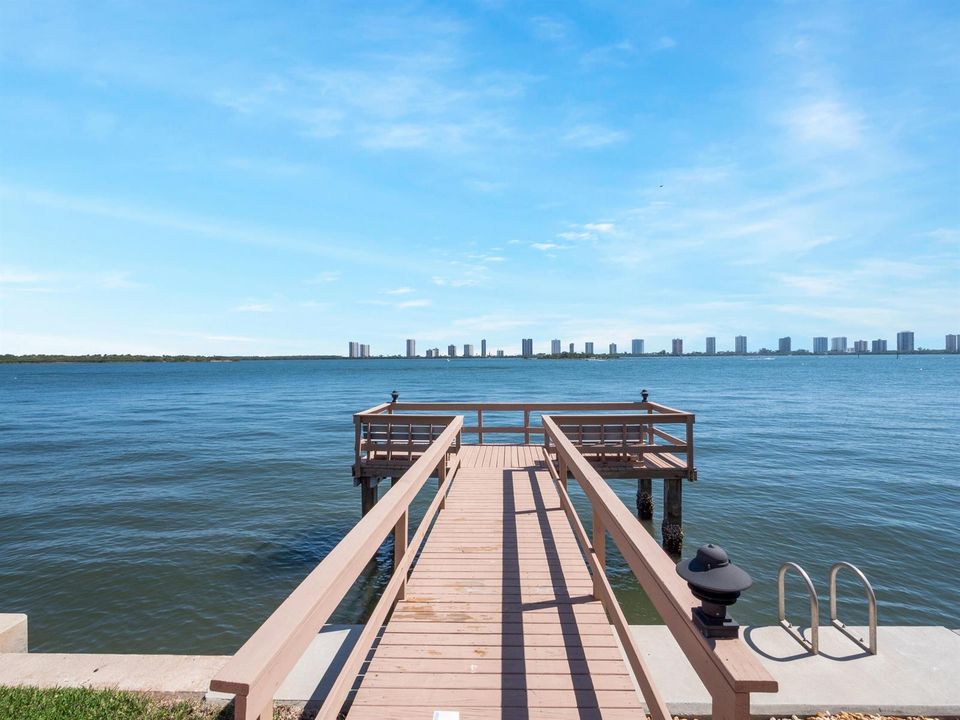 Dock/Pier facing east off Intracoastal