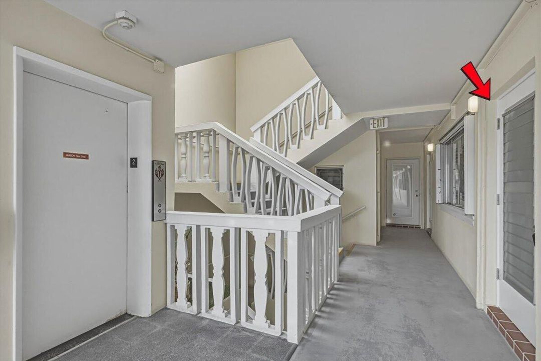 Front Door Entrance near Elevator