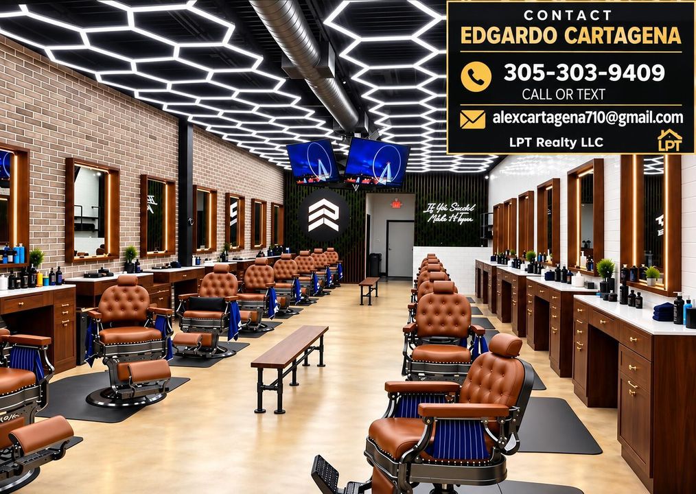 Modern Barbershop Contact Showcase
