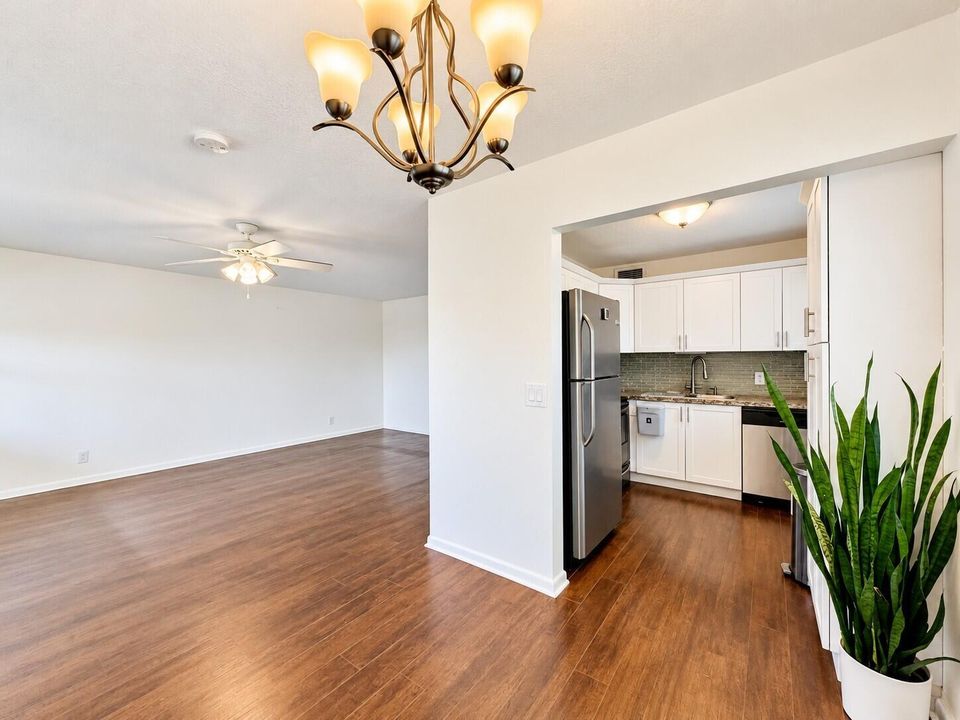 Dining to Living with Kitchen View