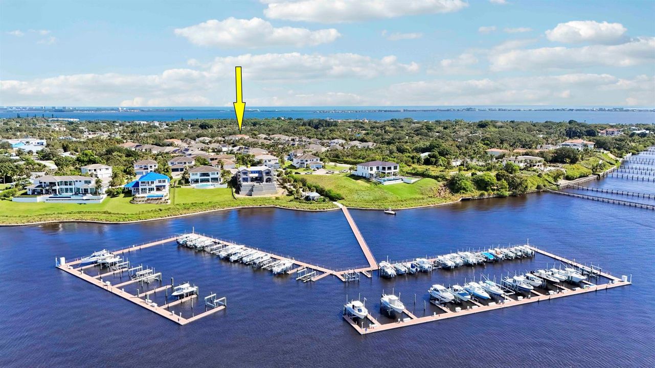 Location Aerial to Marina