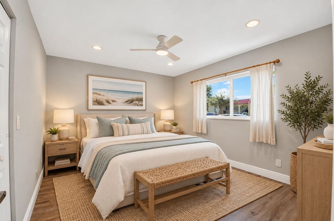 Virtually Staged Guest Bedroom