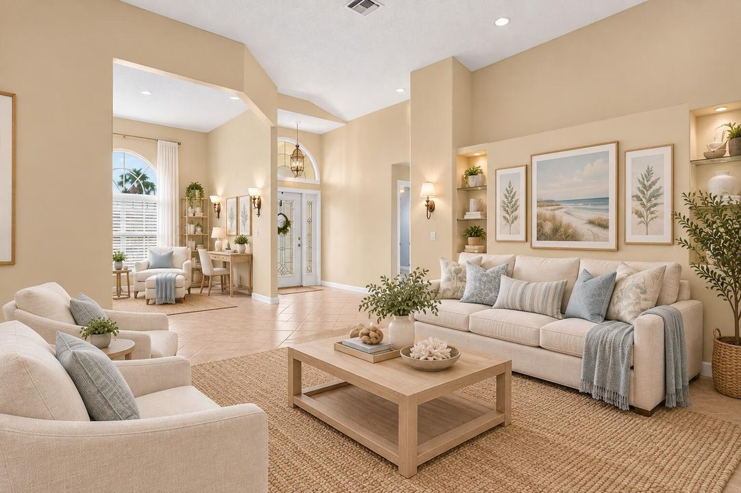 virtually staged living room 2