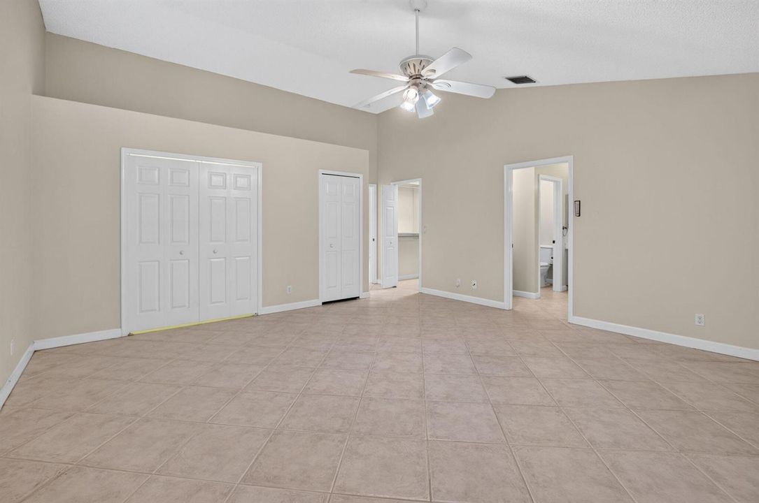 Looking at 3 closets in primary