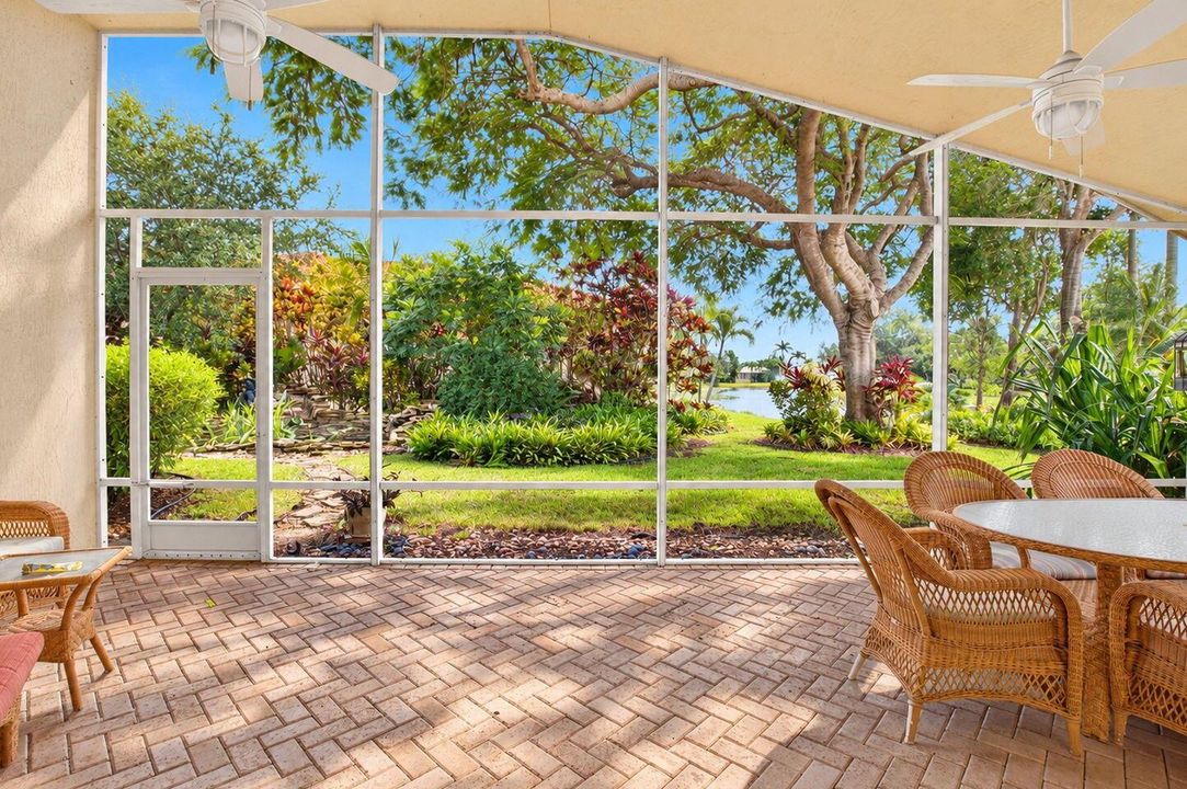 View of lake from patio