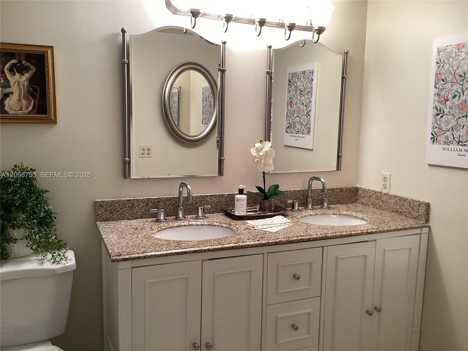 Updated master bathroom