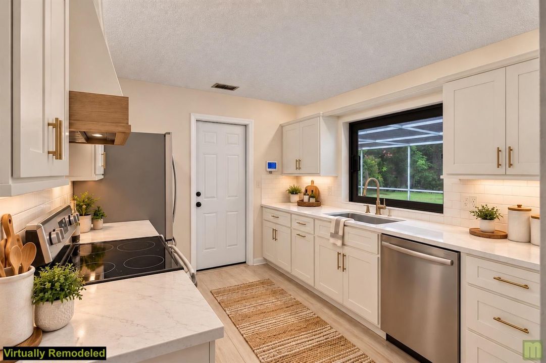 Kitchen - virtually remodeled