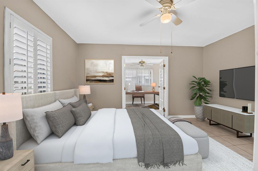 Master Bedroom with office den exposure