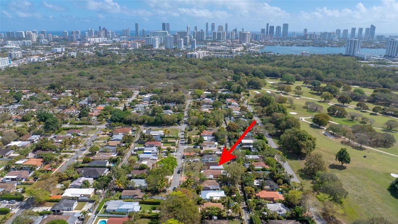 Stunning city view overlooking Aventura and Sunny Isles.