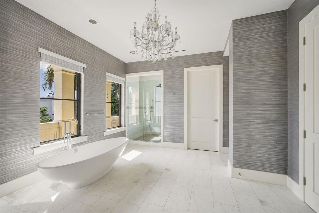 her bath