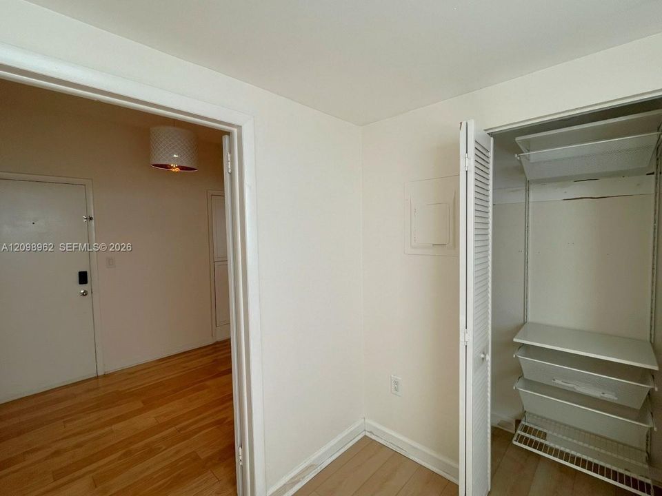 Bedroom and closet