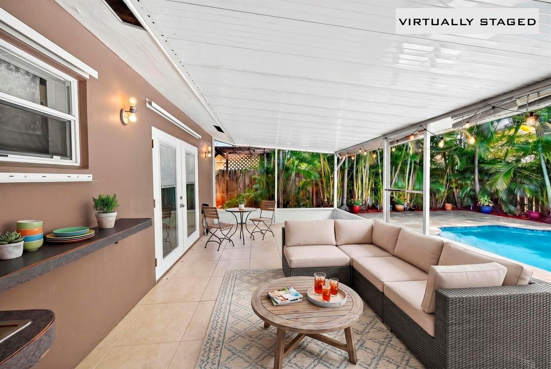 patio staged