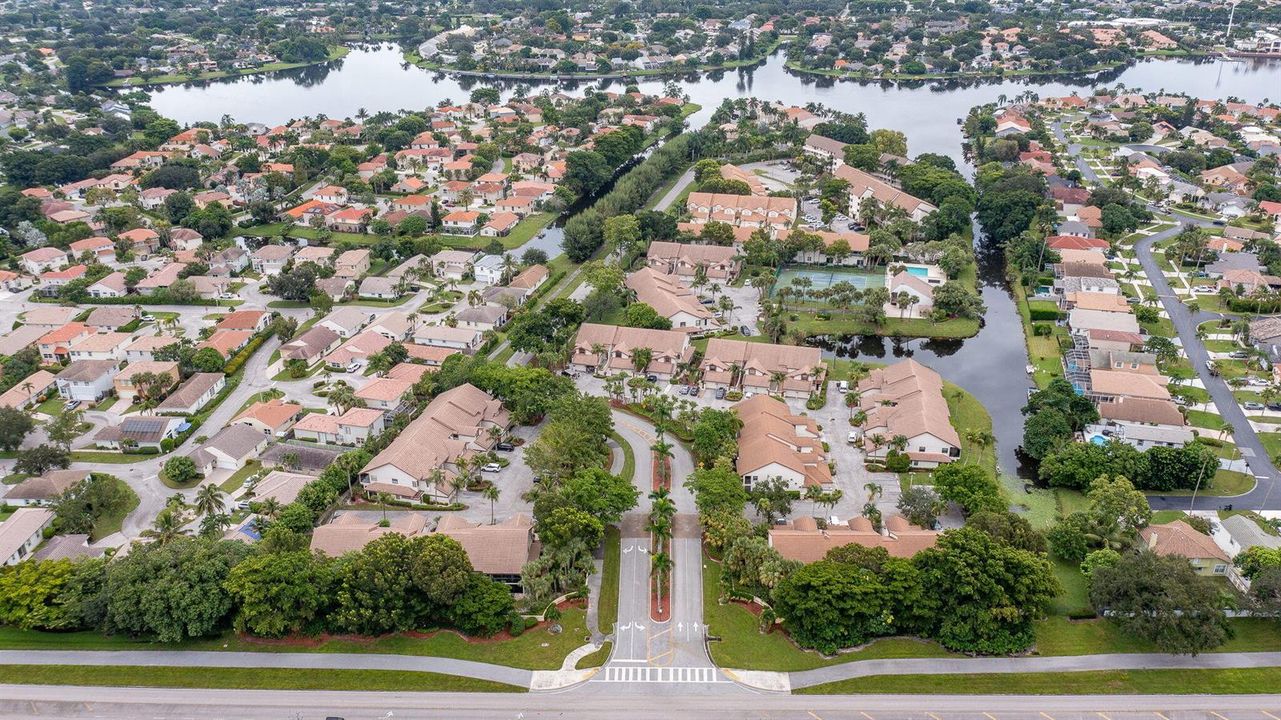 Aerial View of Entrance to Community