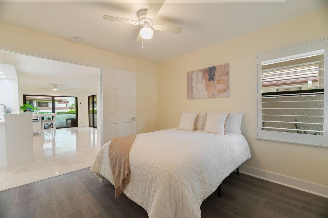 Guest Room Looking Out To Living Room