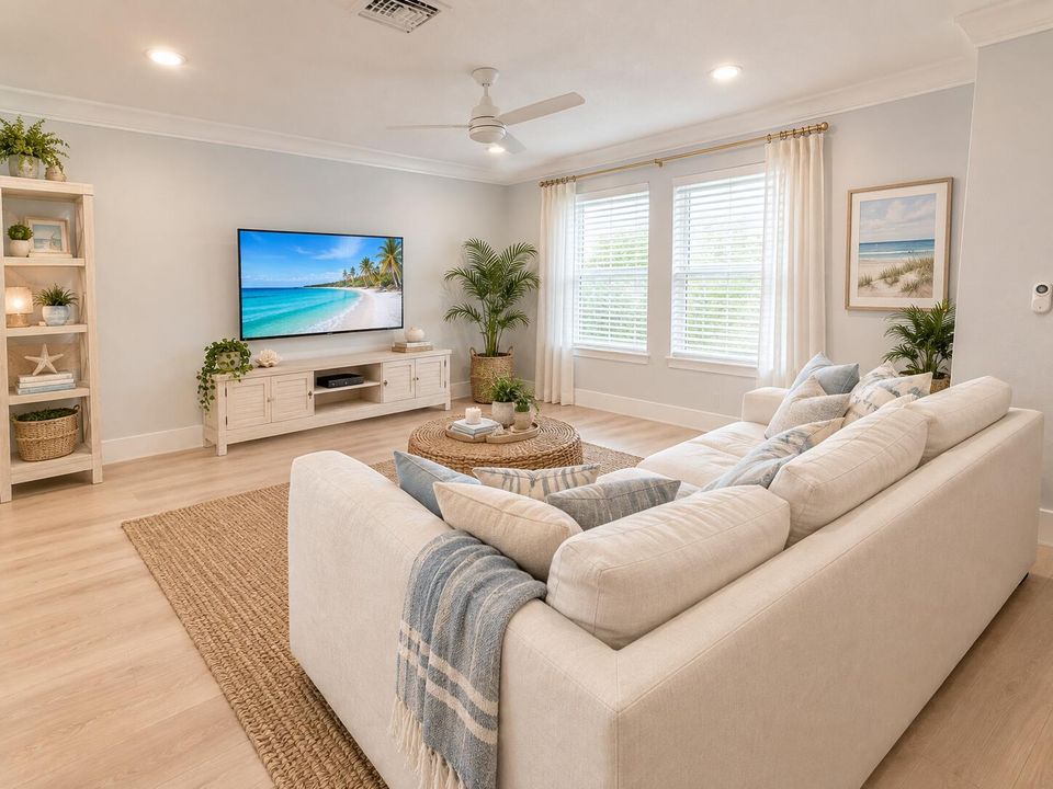 Virtually Staged Living Room