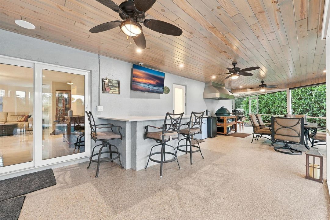 Nearly 900sqft covered & screened patio