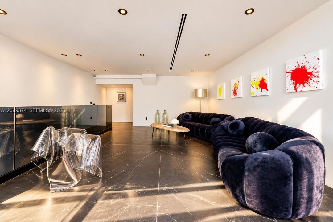 Second living room with designer furnishings