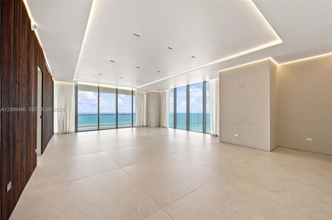 Living area with Ocean View from every angle.