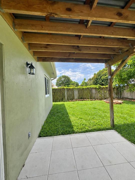 extended covered patio