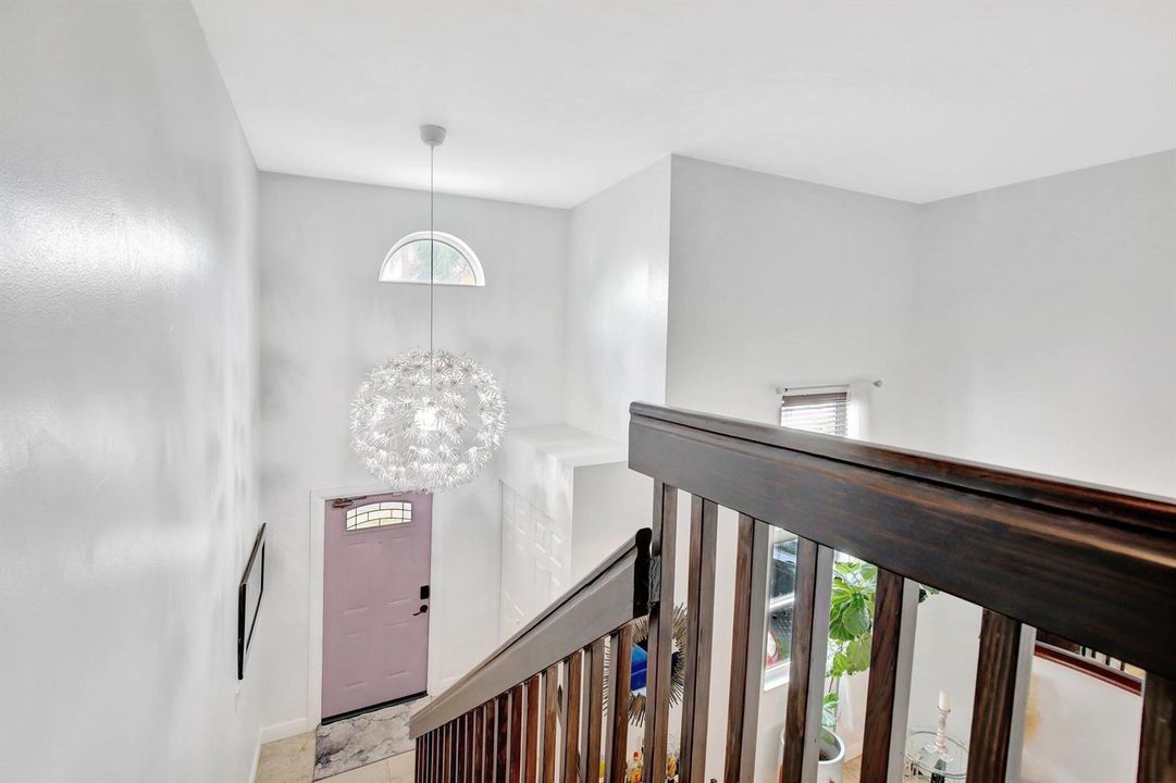 Upstairs & High Ceiling