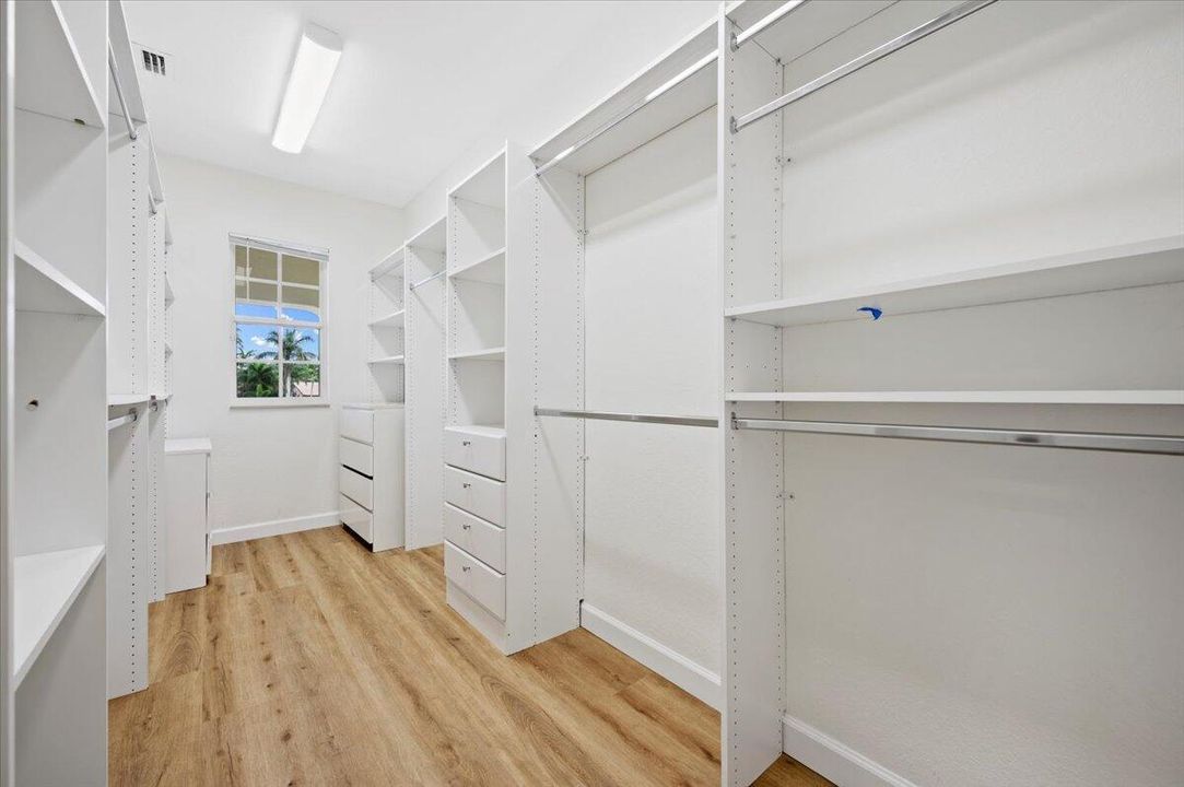Primary Suite Shelved Closet