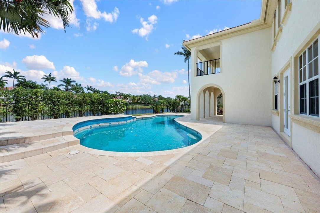 Extended Travertine Patio