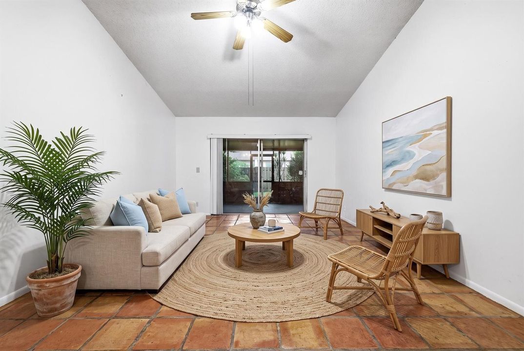 Virtually Staged Living Room