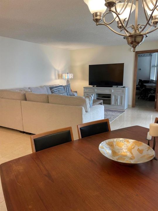 open living/dining